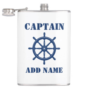 jouw naam Kapitein Flask verzendt wielhelm Heupfles