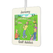 Jouw naam Keuze. Golf Addict Luchtverfrisser (Links)