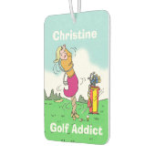 Jouw naam Keuze. Golf Addict Luchtverfrisser (Links)