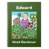 Jouw naam Keuze. Head Gardener Notitieboek (Voorkant)