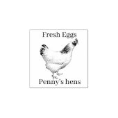 Jouw naam kippen V2 Eistempel Rubberstempel (Afrduk)