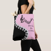 Jouw naam/kleurenroze, vervormbare schuimdoos met tote bag (Dichtbij)