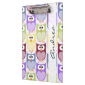 jouw naam - kleurrijke eigenaar - Groen blauw Paar Klembord (Links)