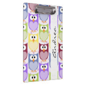 jouw naam - kleurrijke eigenaar - Groen blauw Paar Klembord (Rechts)