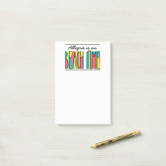 Jouw naam Kleurrijke vlektijdnotities Post-it® Notes (Op bureau)