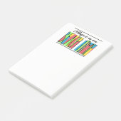 Jouw naam Kleurrijke vlektijdnotities Post-it® Notes (Schuin)