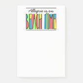Jouw naam Kleurrijke vlektijdnotities Post-it® Notes (Voorkant)