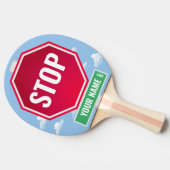 JOUW NAAM LANE STOPTEKEN TAFELTENNISBATJE (Zijkant)