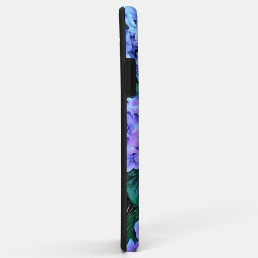 Jouw naam/LAVENDELBLAUWE HORTENSIA'S TOEVOEGEN Case-Mate iPhone Case (Achterkant/rechts)