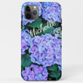 Jouw naam/LAVENDELBLAUWE HORTENSIA'S TOEVOEGEN Case-Mate iPhone Case (Achterkant)