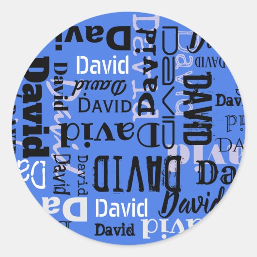 Jouw naam Leraar Colour Round Label School (Voorkant)