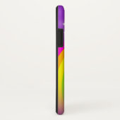 Jouw naam letter regenboog paarse ifoon Case-Mate iPhone case (Achterkant / rechts)