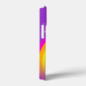 Jouw naam letter regenboogpaars Case-Mate iPhone case (Achterkant / Rechts)