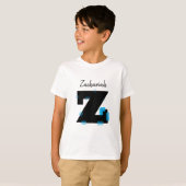 Jouw naam (Letter Z) T-Shirt aanpassen (Voorkant volledig)