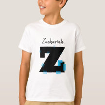 Jouw naam (Letter Z) T-Shirt aanpassen