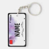 Jouw naam Licentie Bord Starry Skies Sleutelhanger (achterkant)