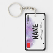 Jouw naam Licentie Bord Starry Skies Sleutelhanger (Voorkant)