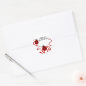 Jouw Naam Lieveheersbeestje Ronde Sticker (Envelop)