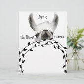 Jouw naam Llama Mama Notitieblokken (Staand voorkant)