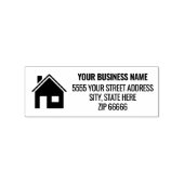 Jouw naam Logo Adres Rubber Stamp Sjabloon Rubberstempel (Afrduk)
