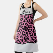 JOUW NAAM Luipaard Print Schort (Insitu)