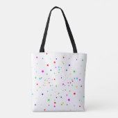 Jouw naam met Datum en leeftijd op Happy Birthday Tote Bag (Achterkant)