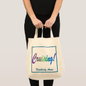 Jouw naam met meervoudig Word-kruising Tote Bag (Voorkant (product))