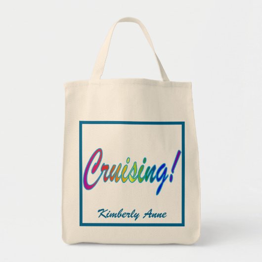Jouw naam met meervoudig Word-kruising Tote Bag (Voorkant)