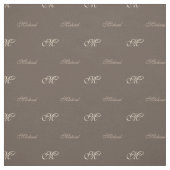 Jouw naam met monogram weefsel stof (Swatch)