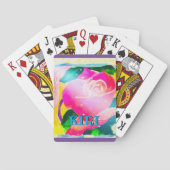 Jouw naam met slagschaduw, Star Beams Roos, Pokerkaarten (Achterkant)