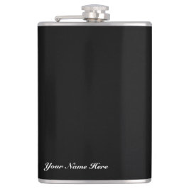 Jouw naam met vinylwatten hier past kolf aan heupfles