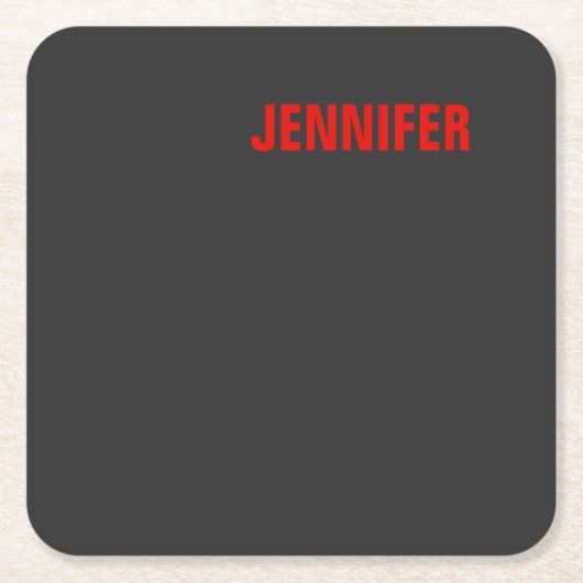 Jouw naam met zwarte vrouwenkleuren — Gift aanpass Kartonnen Onderzetters (Voorkant)