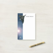Jouw naam, militair vliegtuig, Avro Vulcan Post-it® Notes (Op bureau)