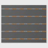 Jouw naam minimalistisch elegante professionele gr cadeaupapier (Vlak)