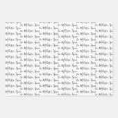 Jouw naam modern handschrift inpakpapier vel (Voorkant 2)