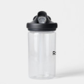 Jouw naam Modern Masculine Water Fles (Voorkant)