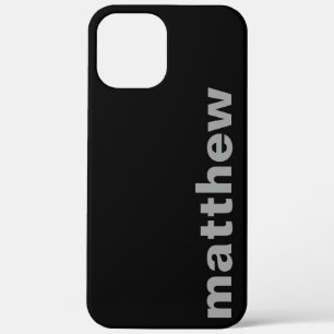 Jouw naam modern zwart Case-Mate iPhone case