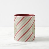 Jouw naam Mok voor kardinaal- en kerststrepen (Midden)