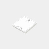 Jouw naam & Monogram Wreath Post-it® Notes (Schuin)