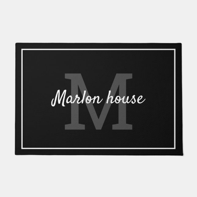 Jouw naam monogrammen deurmat (Voorkant)