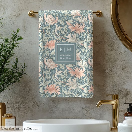 Jouw naam Morris Geïnspireerd Badhanddoek Bad Handdoek