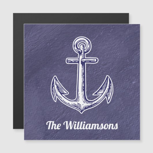 Jouw naam Nautical Blue Cabin Deurmarker Cruker (Voorkant / Achterkant)