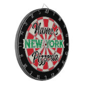 Jouw naam NEW YORK Pizzeria  stijl NY Pride Dartbord (Voorkant Links)