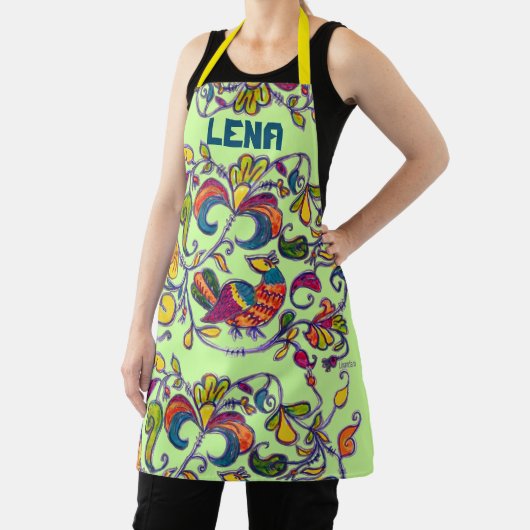 Jouw naam Noordelijke Vogeltoevoegingen Schort (Insitu)