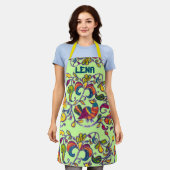 Jouw naam Noordelijke Vogeltoevoegingen Schort (Gedragen)