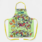 Jouw naam Noordelijke Vogeltoevoegingen Schort (Voorkant)