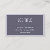 Jouw naam of bedrijf | Hazy Paars/Lavender Visitekaartje (Achterkant)