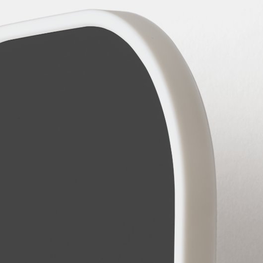 Jouw naam of bedrijfsnaam | Modern mannelijk grijs Pickleball Paddle (Links Detail)