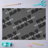 Jouw naam of bedrijfsnaam | Modern mannelijk grijs Tissuepapier (Craft)