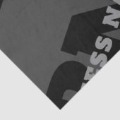 Jouw naam of bedrijfsnaam | Modern mannelijk grijs Tissuepapier (Detail)